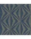 Brewster Advantage Monge Silver Geometric Wallpaper In Multi
