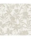Brewster Advantage Riemann Beige Floral Wallpaper In Multi