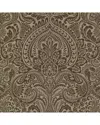 Brewster Artemis Bronze Floral Damask Wallpaper