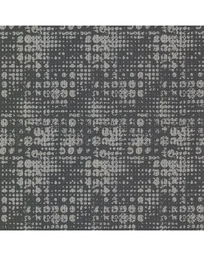 BREWSTER CELESTE SILVER GEOMETRIC WALLPAPER