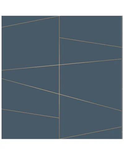 Brewster Fairmont Blue Fracture Wallpaper