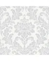 Brewster Galois Gold Damask Wallpaper In Multi