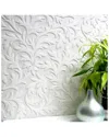 Brewster High Leaf Paintable Textured Vinyl Wallpaper In Multi