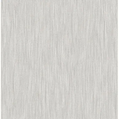 Brewster Home Fashions Chiniile Faux Linen 33' L X 20.5" W Wallpaper Roll In Gray