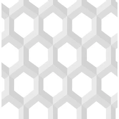 Brewster Home Fashions Eclipse 33' X 20.5" Hex Geometric Wallpaper In Gray