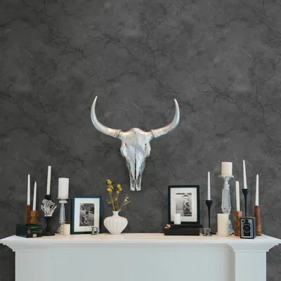 Brewster Home Fashions Eclipse 33' X 20.5" Wallpaper Roll In Black