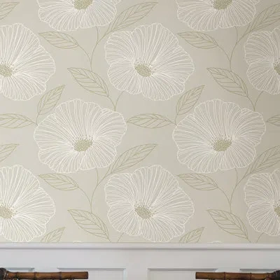 Brewster Home Fashions Mistral Mythic Floral Wallpaper Sample In Brown