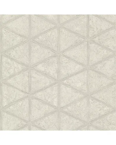 Brewster Mayari Platinum Tiled Wallpaper