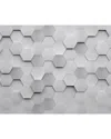 Brewster Metal Hexagons Wall Mural