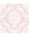 Brewster Pink Ariel Peel And Stick Wallpaper In Nocolor