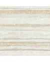 Brewster Rakasa Gold Distressed Stripe Wallpaper In Multi