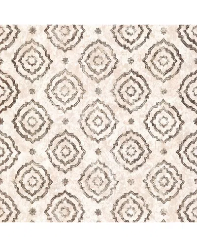 Brewster Uma Rose Gold Star Medallion Wallpaper In Multi
