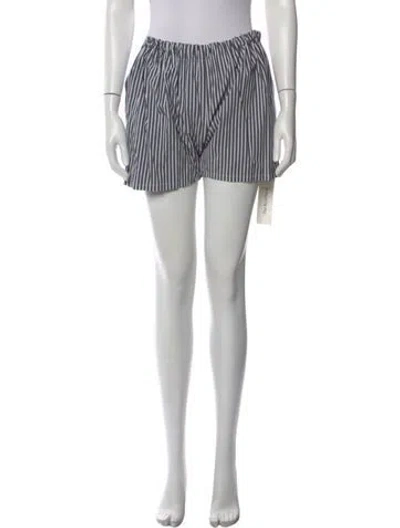 Pre-owned Brøgger Striped Mini Shorts In Multi