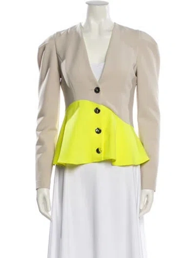 Pre-owned Brøgger Vest In Yellow