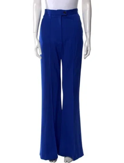 Pre-owned Brøgger Virgin Wool Wide Leg Pants In Blue