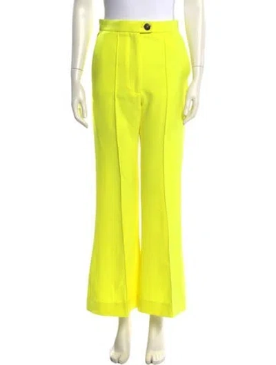 Pre-owned Brøgger Wide Leg Pants In Yellow