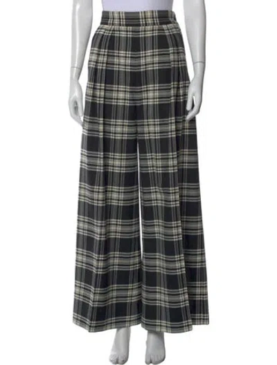 Pre-owned Brøgger Wool Wide Leg Pants In Multi