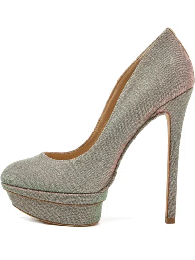 Pre-owned Brian Atwood 145mm Lurex Pumps
