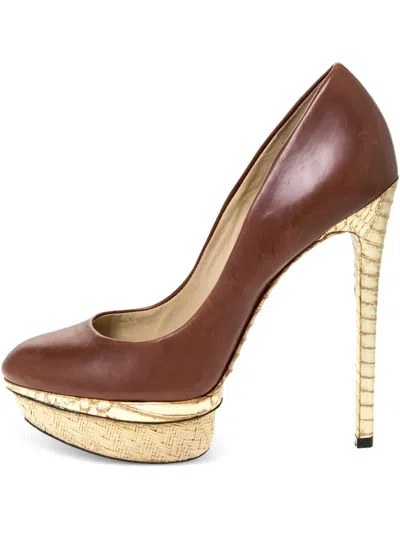 Pre-owned Brian Atwood 309732 Brown