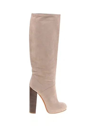 Pre-owned Brian Atwood Boots In Tan