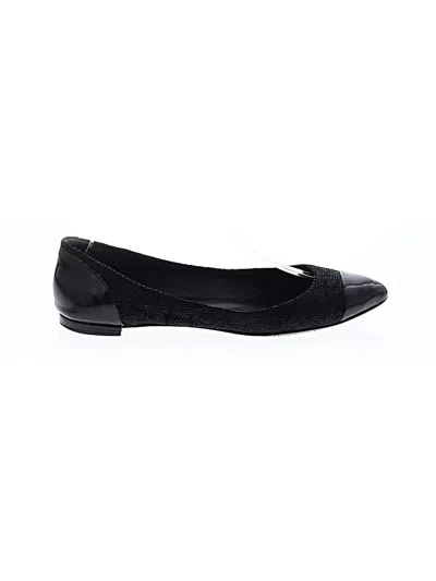 Pre-owned Brian Atwood Flats In Black