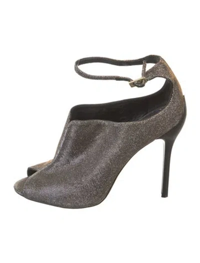 Pre-owned Brian Atwood Glitter Glitter Accents Pumps