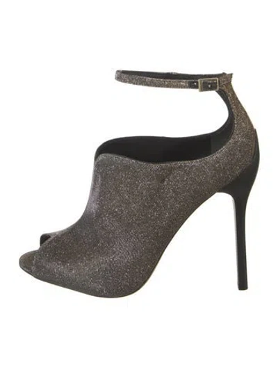 Pre-owned Brian Atwood Glitter Glitter Accents Pumps