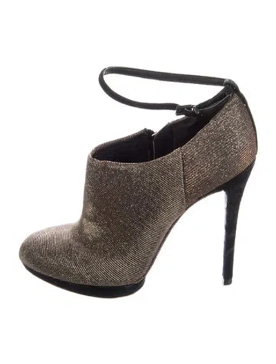 Pre-owned Brian Atwood Glitter Patterned Pumps