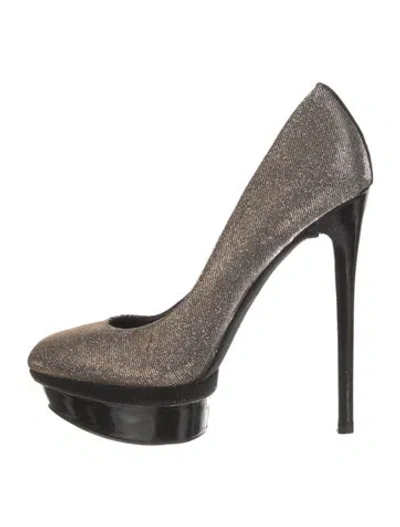 Pre-owned Brian Atwood Glitter Pumps