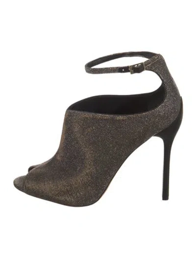 Pre-owned Brian Atwood Glitter Slingback Pumps