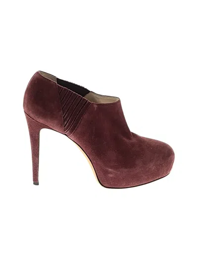Pre-owned Brian Atwood Heels In Burgundy