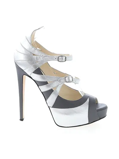 Pre-owned Brian Atwood Heels In Gray