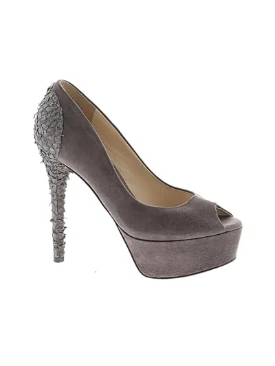 Pre-owned Brian Atwood Heels In Gray