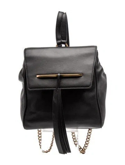 Pre-owned Brian Atwood Leather Backpack In Black