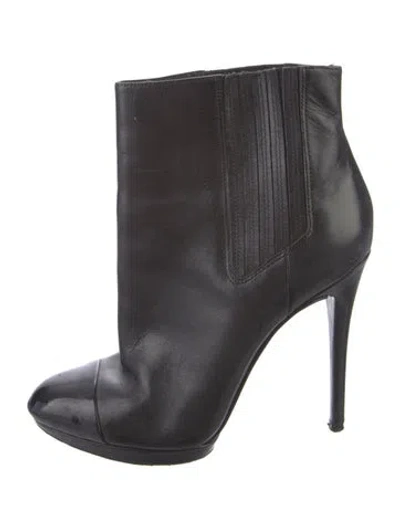 Pre-owned Brian Atwood Leather Boots In Black