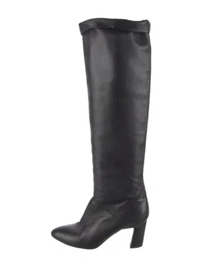 Pre-owned Brian Atwood Leather Boots In Black