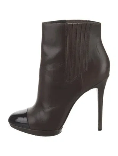 Pre-owned Brian Atwood Leather Boots In Brown