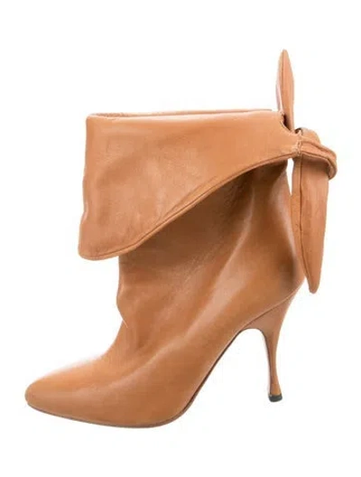 Pre-owned Brian Atwood Leather Boots In Brown