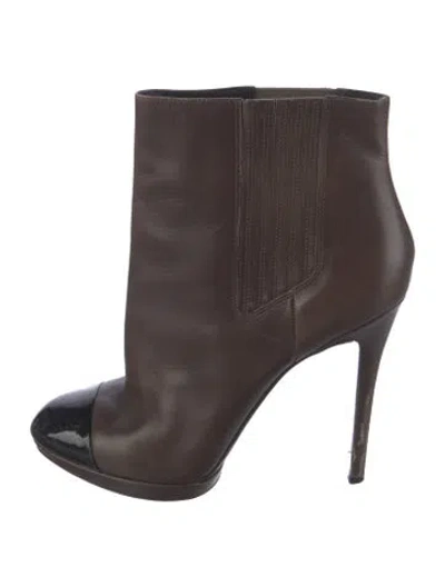 Pre-owned Brian Atwood Leather Boots In Brown