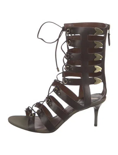 Pre-owned Brian Atwood Leather Boots In Brown