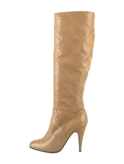 Pre-owned Brian Atwood Leather Boots In Neutrals