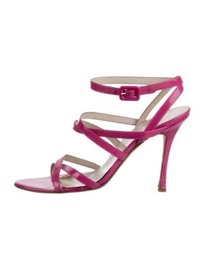 Pre-owned Brian Atwood Leather In Pink