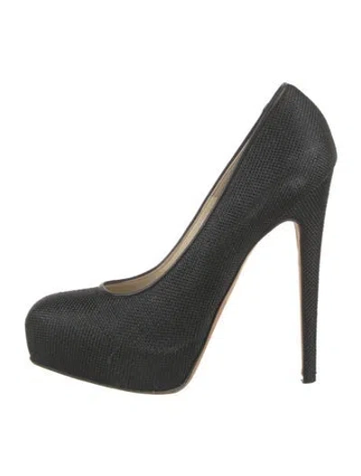 Pre-owned Brian Atwood Leather Pumps In Black