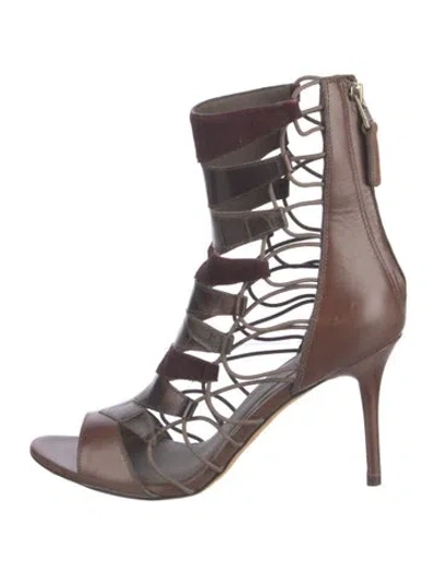 Pre-owned Brian Atwood Leather Pumps In Brown
