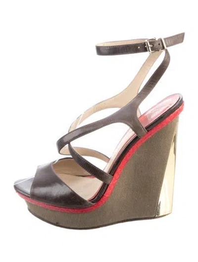 Pre-owned Brian Atwood Leather Pumps In Brown