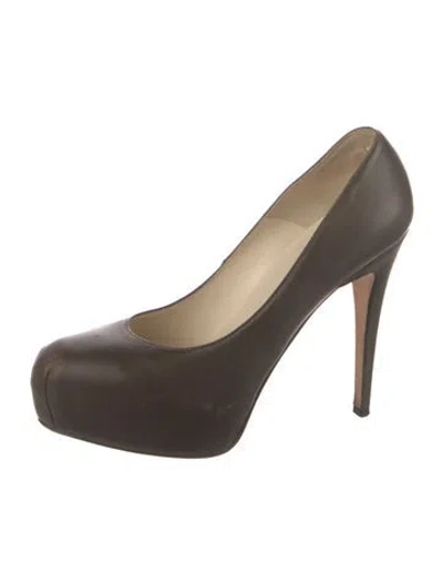 Pre-owned Brian Atwood Leather Pumps In Neutrals