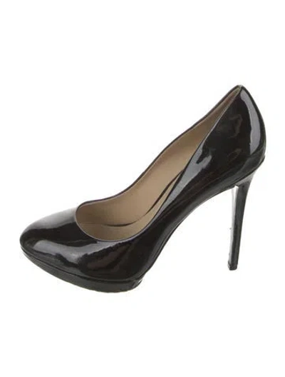 Pre-owned Brian Atwood Patent Leather Pumps In Black