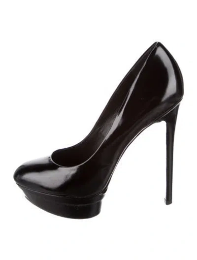 Pre-owned Brian Atwood Patent Leather Pumps In Black