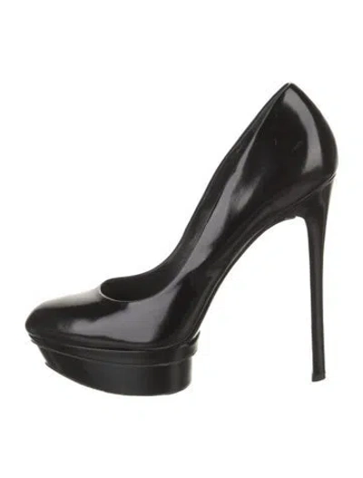 Pre-owned Brian Atwood Patent Leather Pumps In Black