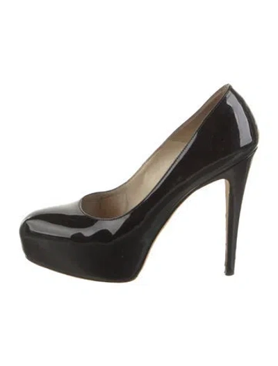 Pre-owned Brian Atwood Patent Leather Pumps In Black
